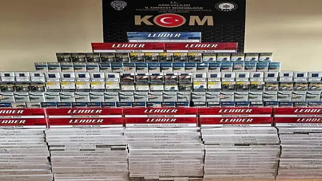 Ağrı'da 11 bin 130 paket kaçak sigara ve 2 bin 20 litre kaçak akaryakıt yakalandı