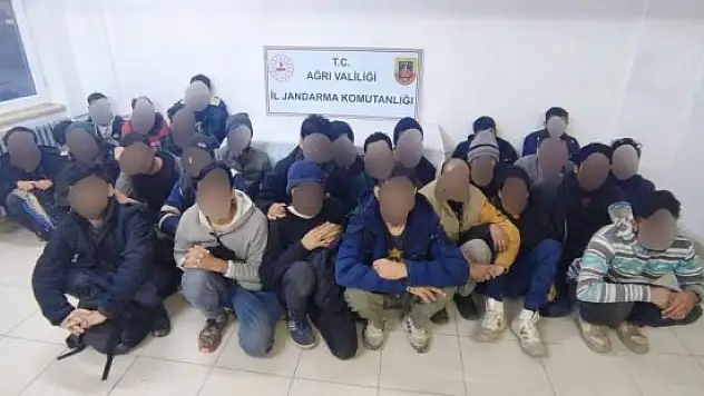 Ağrı'da düzensiz göçmen operasyonu
