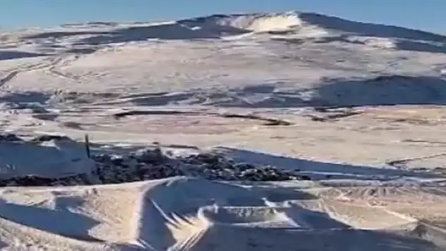 Ağrı'nın yüksek kesimleri beyaza büründü