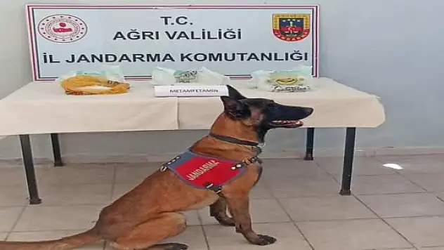 Ağrı'da yol kontrolünde 1.7 kilo metamfetamin yakalandı