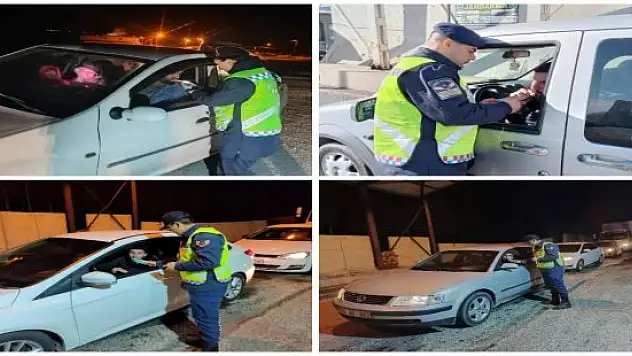 Ağrı'da jandarma trafik denetimi: 25 araç ve sürücü trafikten men edildi