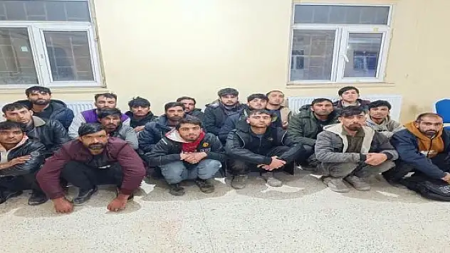 Doğubayazıt'ta 19 düzensiz göçmen yakalandı, bir kişi gözaltına alındı