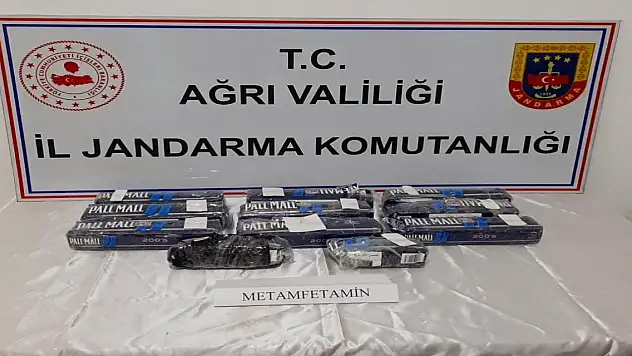 Ağrı'da 10 kilo 232 gram metamfetamin ele geçirildi