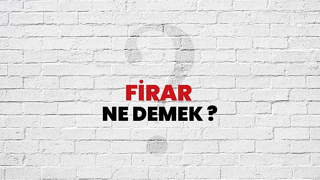 Fikri Firar Ne Demek?