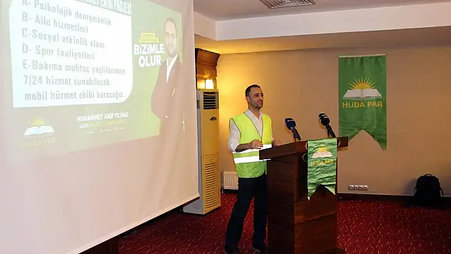 Ağrı HÜDA PAR Adayı projelerini anlattı