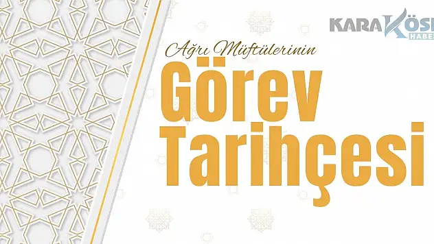 Ağrı'nın İlk Müftüsü Kim? Ne zaman görev yaptı?