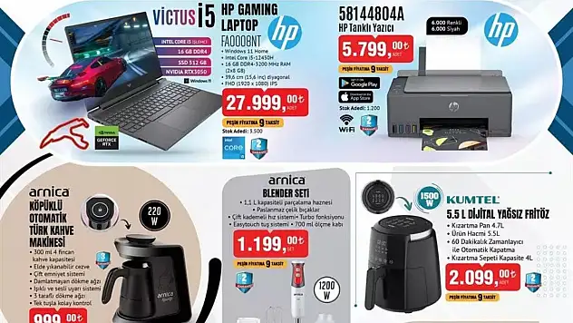 BİM'de Akıllı Televizyon, Laptop ve Fritöz İndirimi Başladı! Piyasanın En Ucuz Fiyatlarıyla Satışa Sunulacaklar! Kaçırmamak İçin