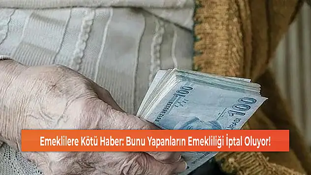 Emeklilere Kötü Haber: Bunu Yapanların Emekliliği İptal Oluyor!