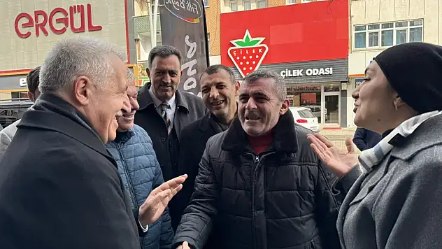 Arslan, Aydın'a destek için Ağrı'ya geldi