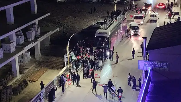 Van'da gergin anlar