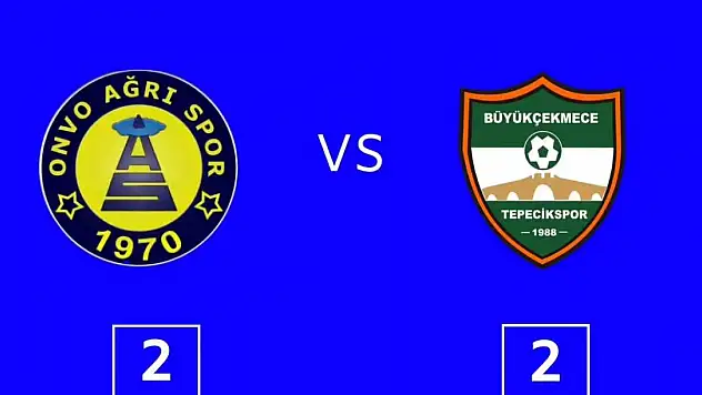 Ağrıspor skoru tutamadı