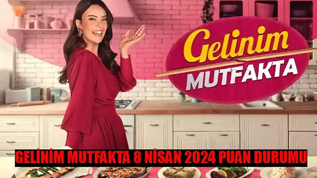 Gelinim Mutfakta Bugün Kim 1. Oldu? 8 Nisan Gelinim Mutfakta Bugün Çeyreği Kim Aldı?