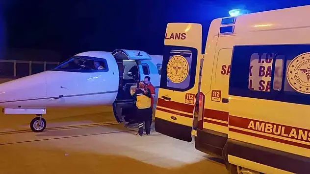 Muş'ta Ambulans uçak minik Alya için havalandı