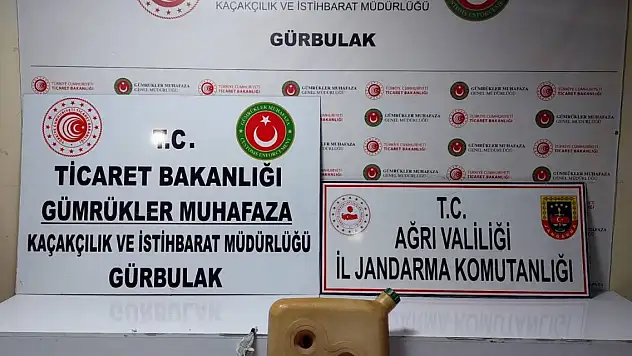 Ağrı'da sıvı uyuşturucu ele geçirildi