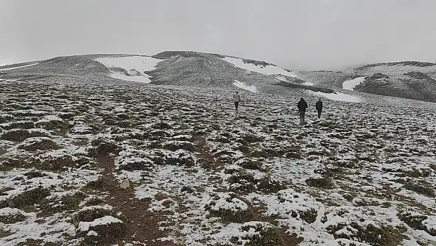 Bitlis'in yüksek kesimleri beyaza büründü