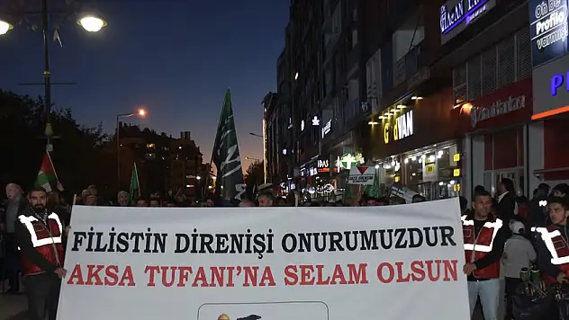 Van'da Filistin'e destek yürüyüşü düzenlendi