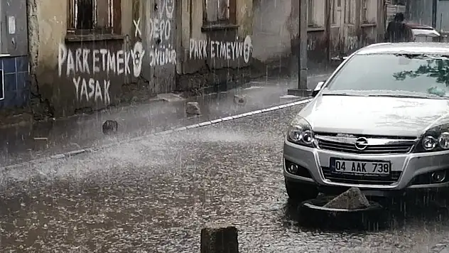 Ağrı'da yağmur ve dolu etkili oldu