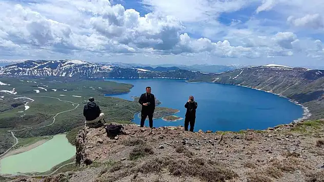 Nemrut krateri zirveden görüntülendi