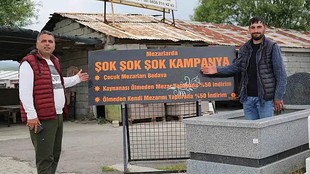 Muş'ta bir garip mezar taşı kampanyası