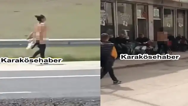 Ağrı'da yarı çıplak kadın dolaştı iddiası