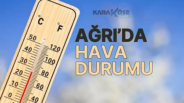 24 Haziran 2024 Ağrı Hava Durumu