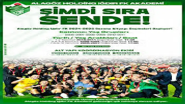 Iğdır FK'nin altyapı seçmeleri 1-10 Temmuz'da yapılacak