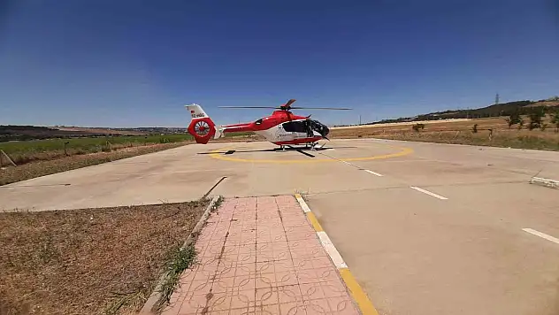 Diyarbakır'da ambulans helikopter 1 günlük bebek için havalandı