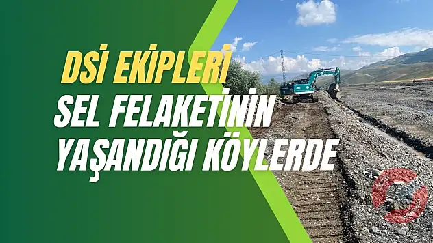DSİ Ekipleri Sel felaketinin yaşandığı köylerde