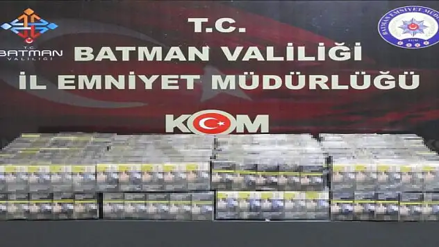 Batman'da tankerle kaçak sigara sevkiyatı polise takıldı