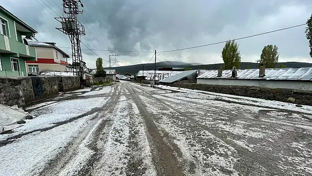 Kars'ı dolu vurdu