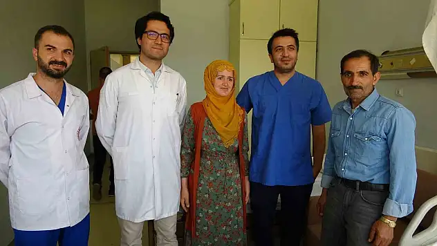 Van'da beyninde tümör bulunan kadın şifa buldu