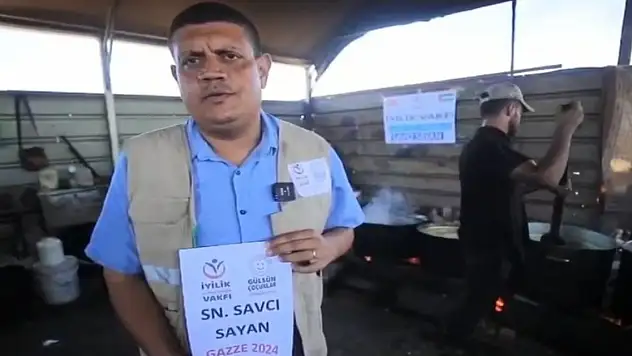 Savcı Sayan'dan, Gazze'ye sıcak yemek yardımı