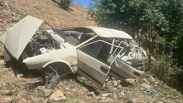 Bingöl'de kontrolden çıkan otomobil dereye yuvarlandı: 1'i ağır 5 yaralı
