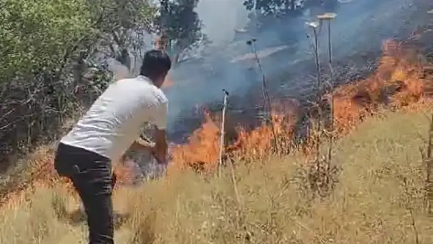 Diyarbakır'da çıkan örtü yangını söndürüldü