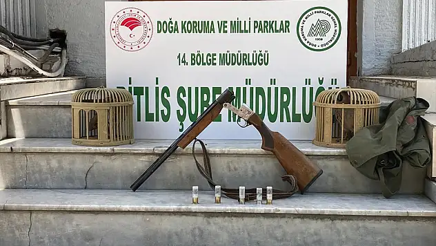 Bitlis'te keklik avlayan kişiye ceza yağdı