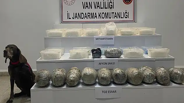 Van'da kilolarca uyuşturucu ele geçirildi