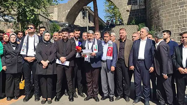 Diyarbakır'dan Filistin'e destek mesajı