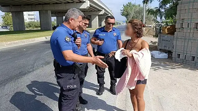 Bikinili Kadından Polislere Ağrı'ya sürerim tehdidi