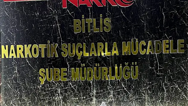 Bitlis'te uyuşturucu operasyonu: 2 tutuklama