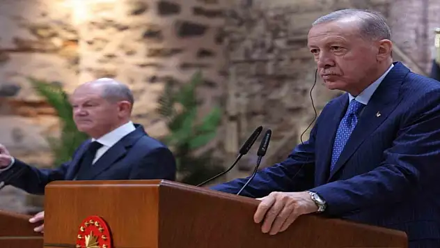 Cumhurbaşkanı Erdoğan ile Almanya Başbakanı Olaf Scholz Basın Toplası Düzenledi