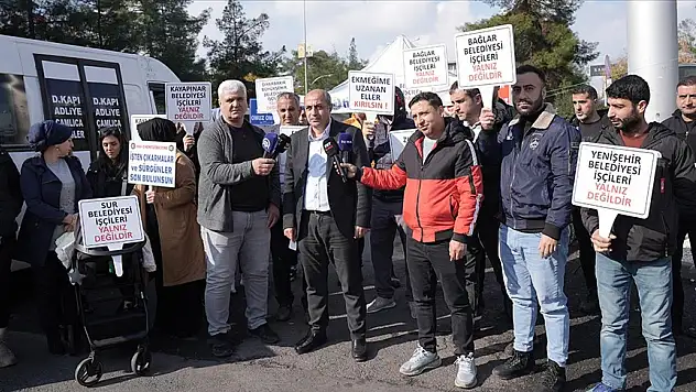 Diyarbakır'da belediyelerde işten çıkarılan işçilerin eylemi sürüyor