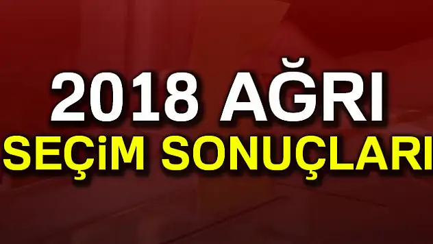 Ağrı seçim sonuçları burada