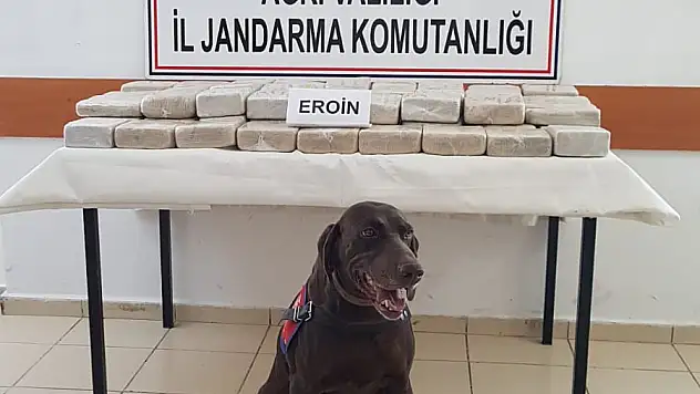 Doğubayazıt'ta 64 kilogram eroin ele geçirildi