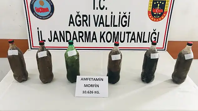 Ağrı'da 10 kilo 626 gram eroin ele geçirildi