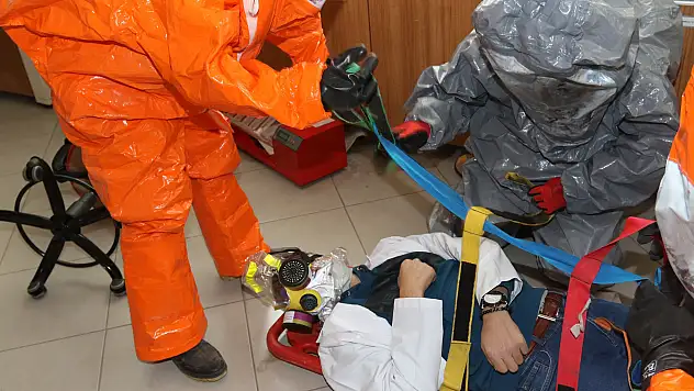 Ağrı'da Kimyasal Gaz Tatbikatı yapıldı