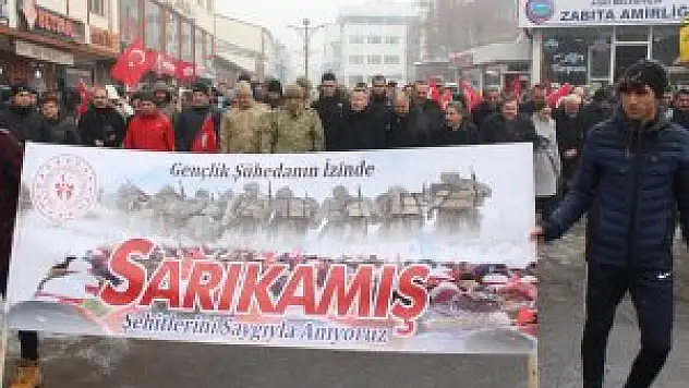 Ağrı'da Sarıkamış şehitleri anma yürüyüşü