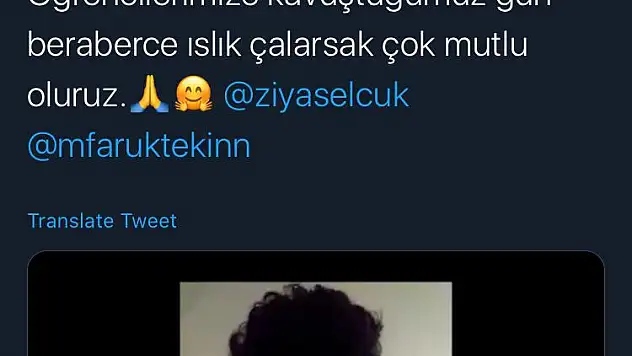 Islık çalıp Bakan Selçuk'u okullarına davet ettiler