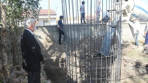 Ağılbaşı köyünde yapılacak olan caminin temeli atıldı