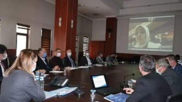 Erzurum'da 2021 yılı 1. Olağan İl İstihdam ve Mesleki Eğitim Kurulu Toplantısı yapıldı