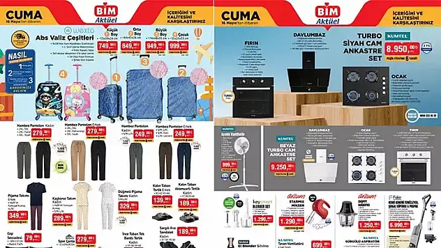 Bim 16 Mayıs Cuma Aktüel Kataloğu Rafları Yerinden Oynatacak! Elektrikli Bisikletten Akıllı Saate, Fırsatlar Yağmur Gibi Yağacak!
